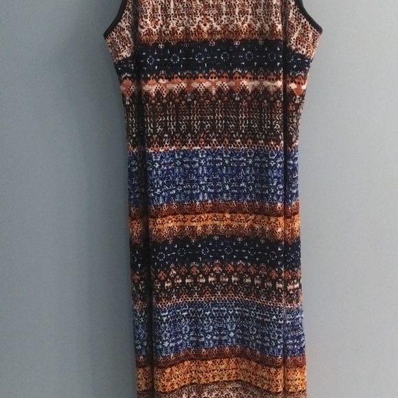 Cato Orange and White Sleeveless Maxi 👗 Dress Size XS - Picture 3 of 5